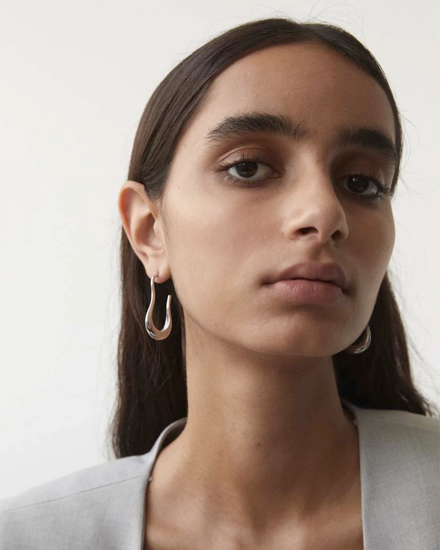 Alora Earrings in Silver - Image 4
