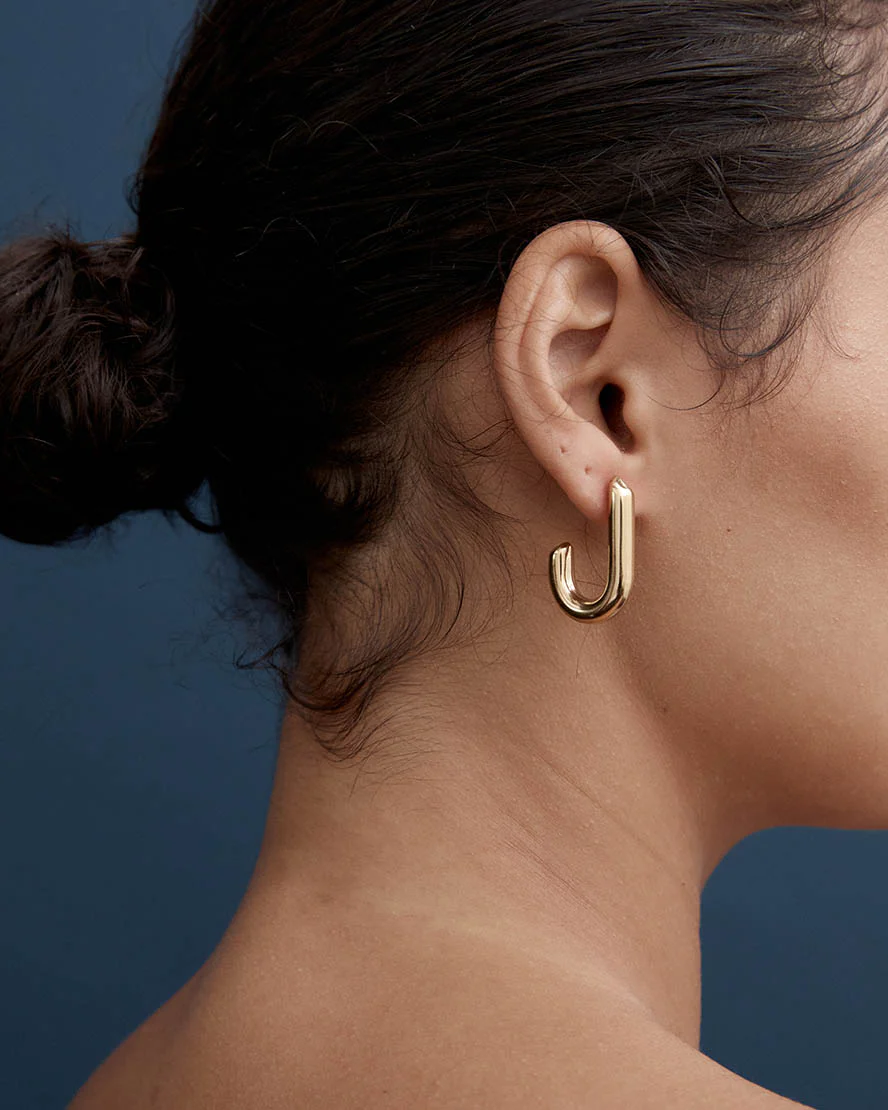 Angus Earrings in Gold - Image 2