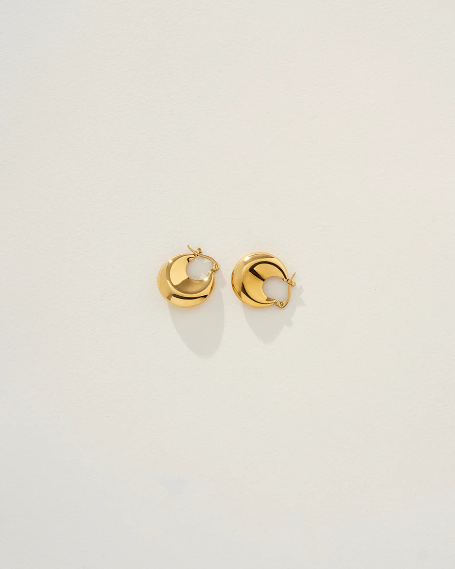 Bara Hoop Earrings Gold