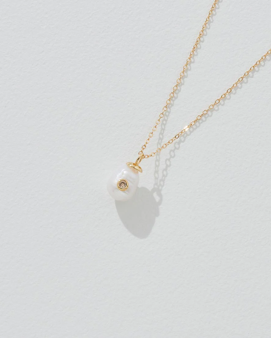 Birthstone Pearl Pendant Necklace - Image 11