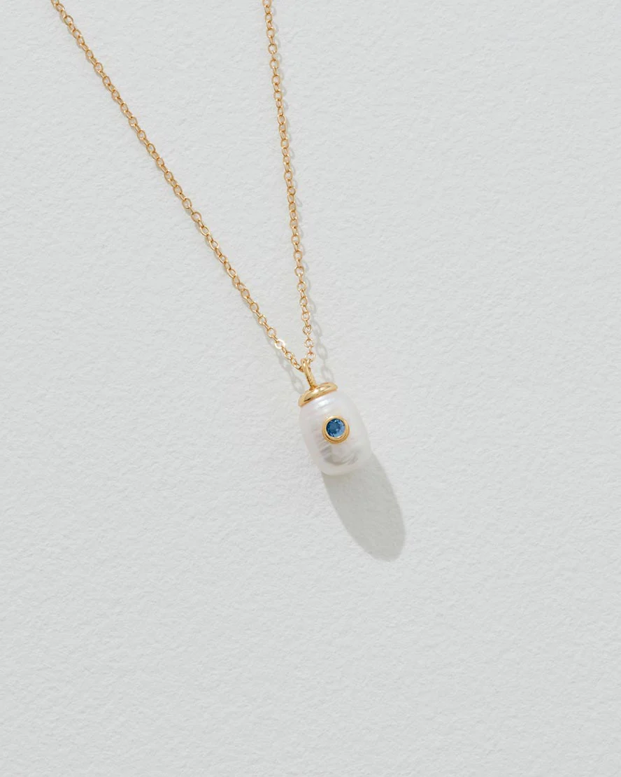 Birthstone Pearl Pendant Necklace - Image 12