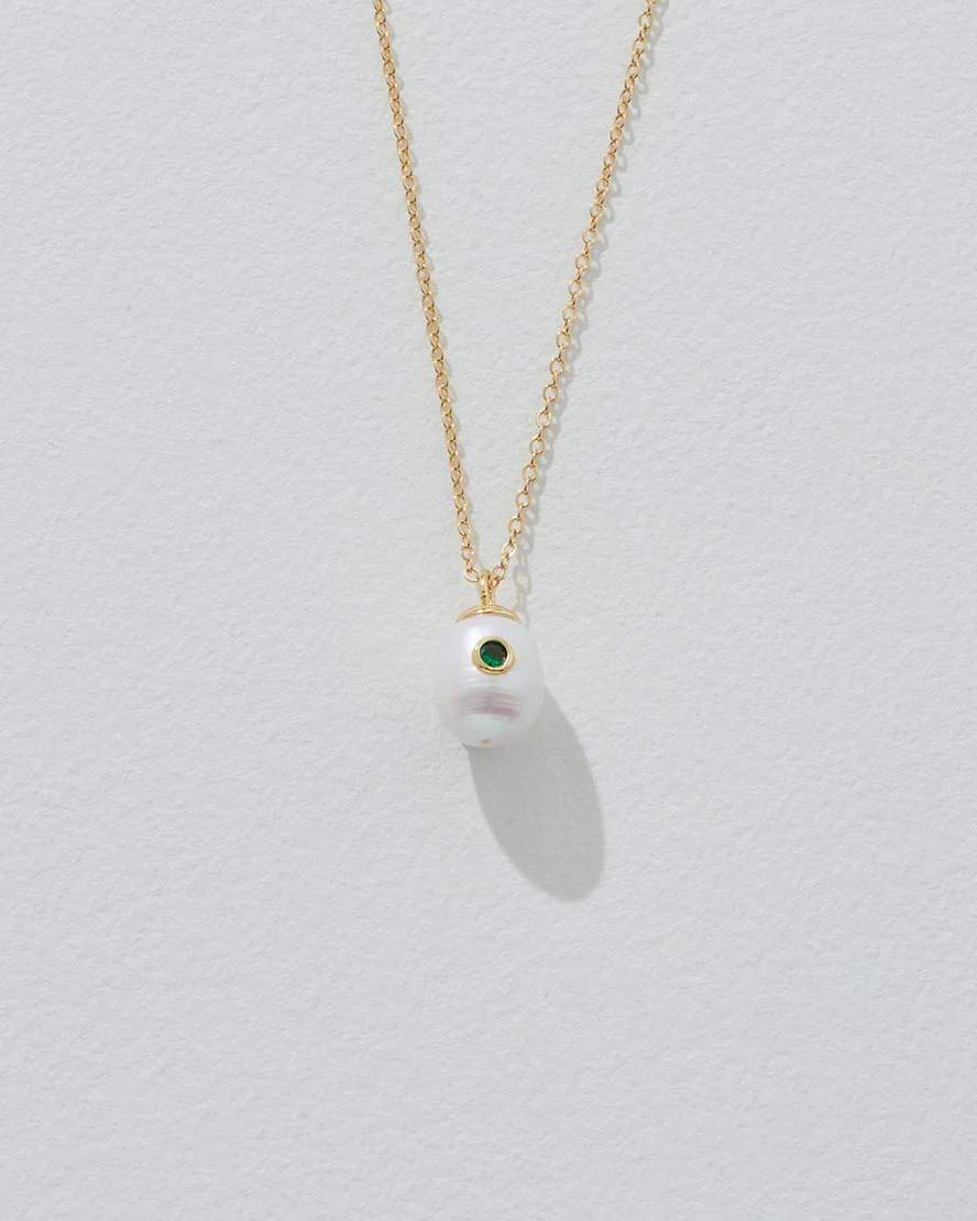 Birthstone Pearl Pendant Necklace - Image 5