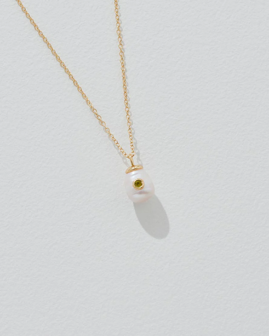 Birthstone Pearl Pendant Necklace - Image 8