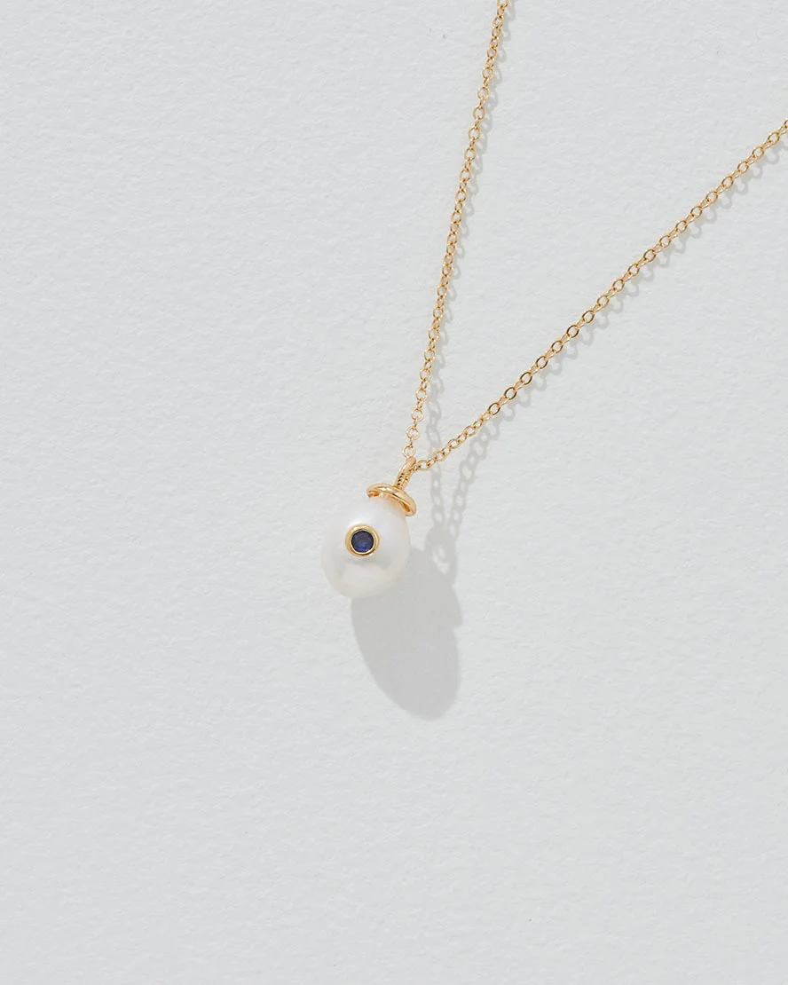 Birthstone Pearl Pendant Necklace - Image 9