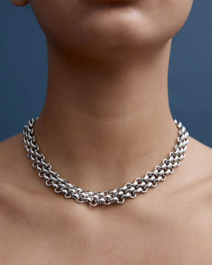 Danielle Necklace in SIlver - Image 3