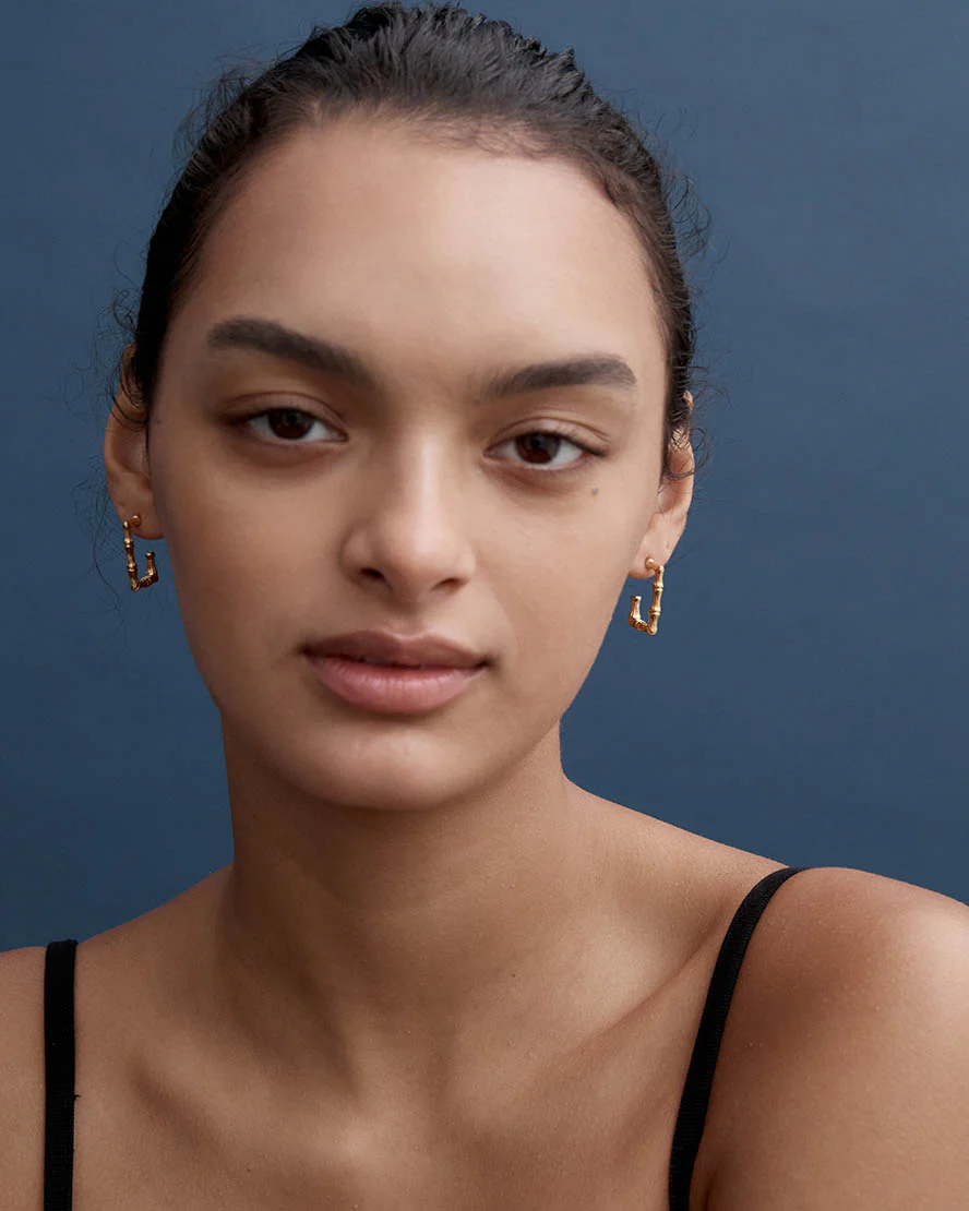 Fatima Earrings in Gold - Image 3