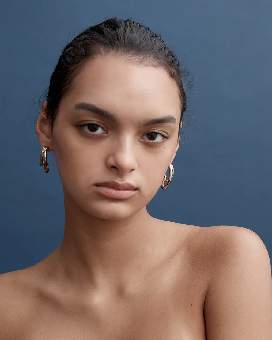 Fletcher Earrings in Gold/Silver - Image 4