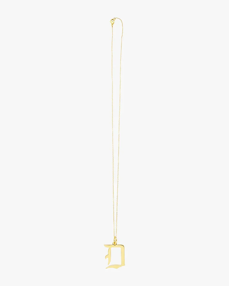 Gold Letter D Necklace