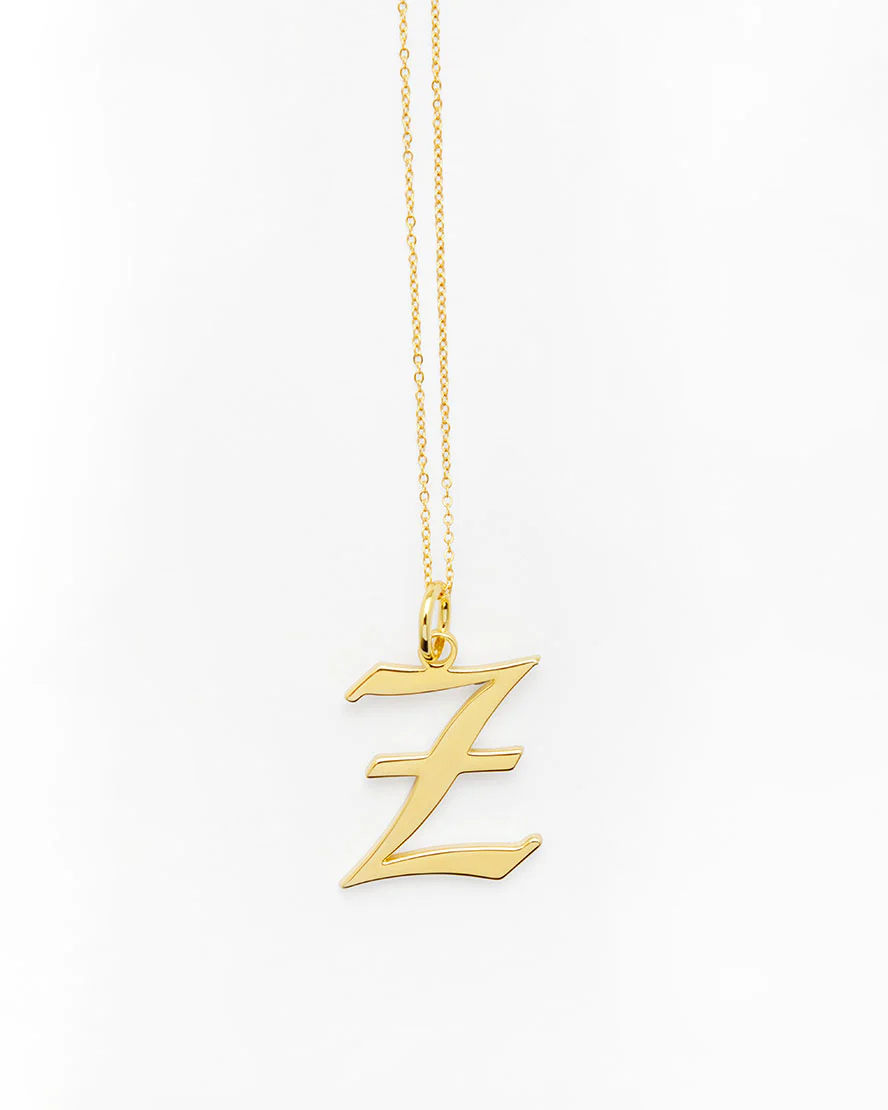 Gold Letter Z Necklace