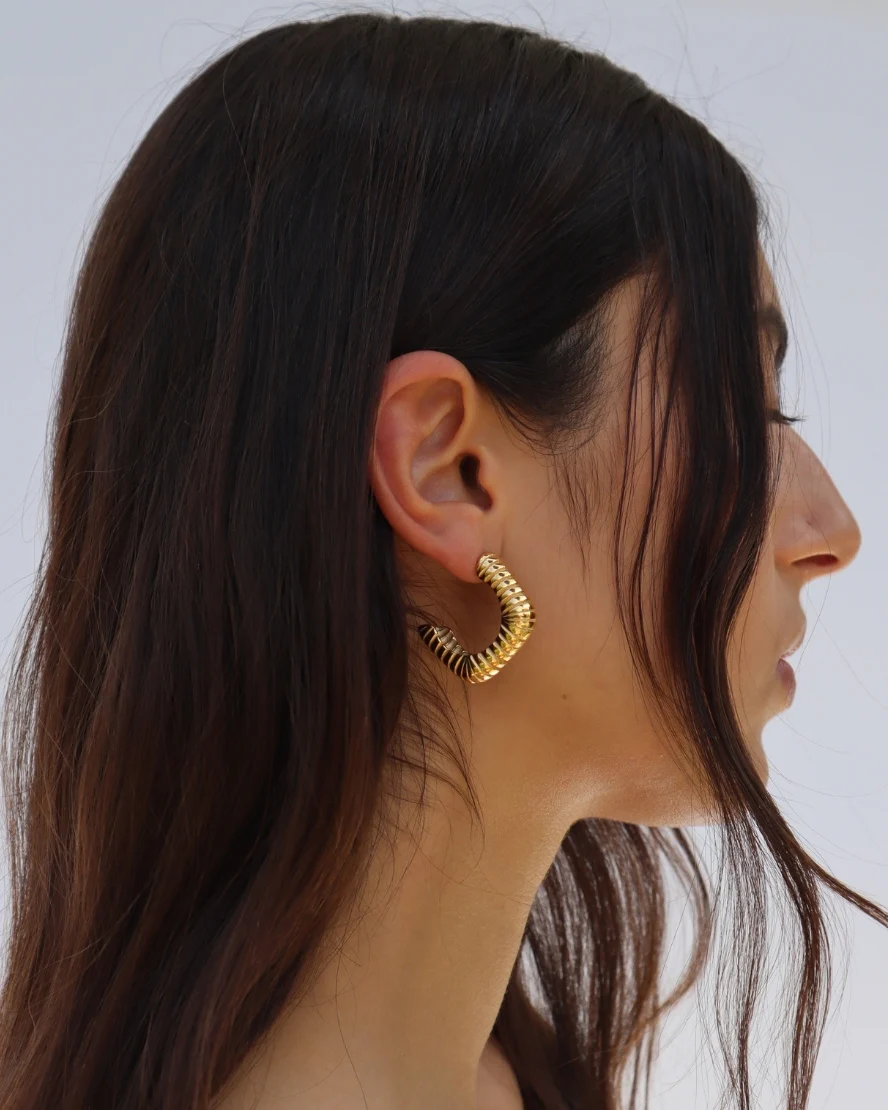 Gregory Earrings in Gold - Image 3