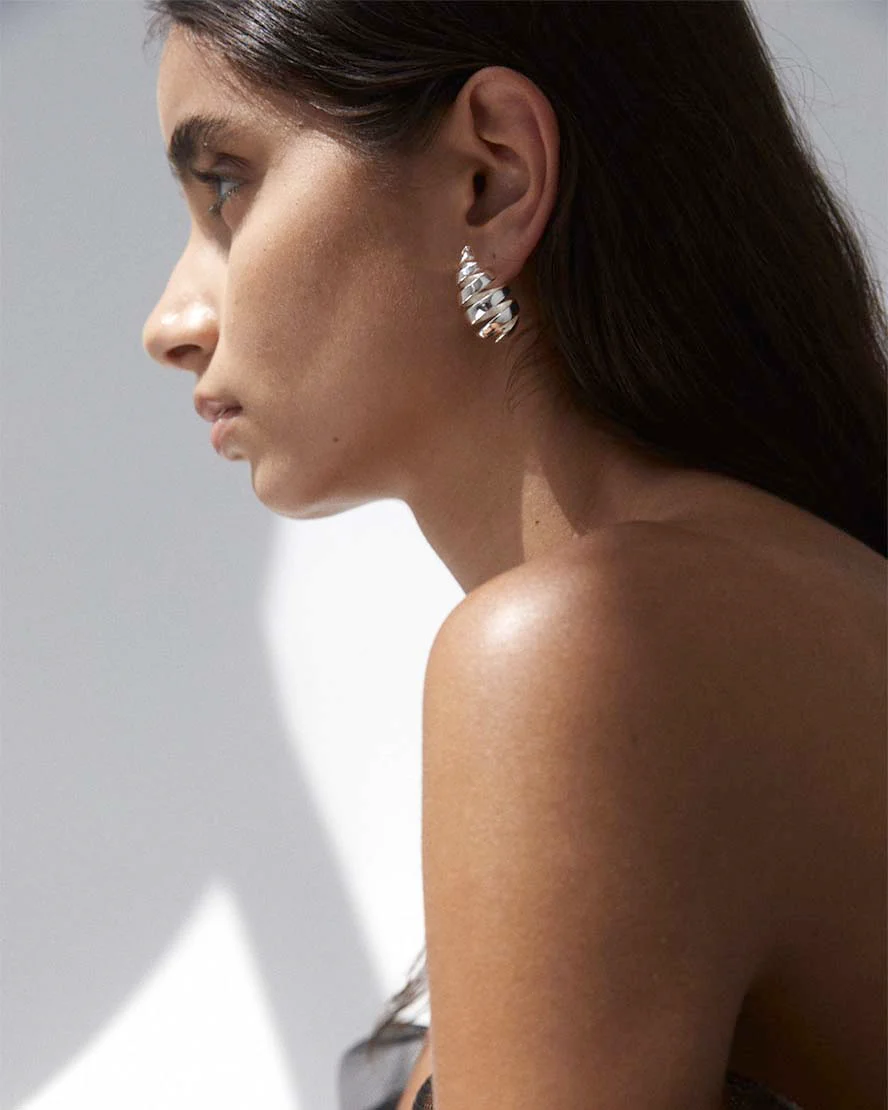 Gwen Earrings in Silver - Image 3