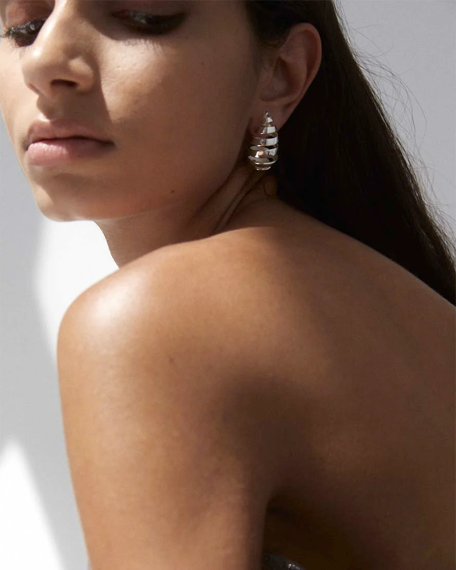 Gwen Earrings in Silver - Image 5