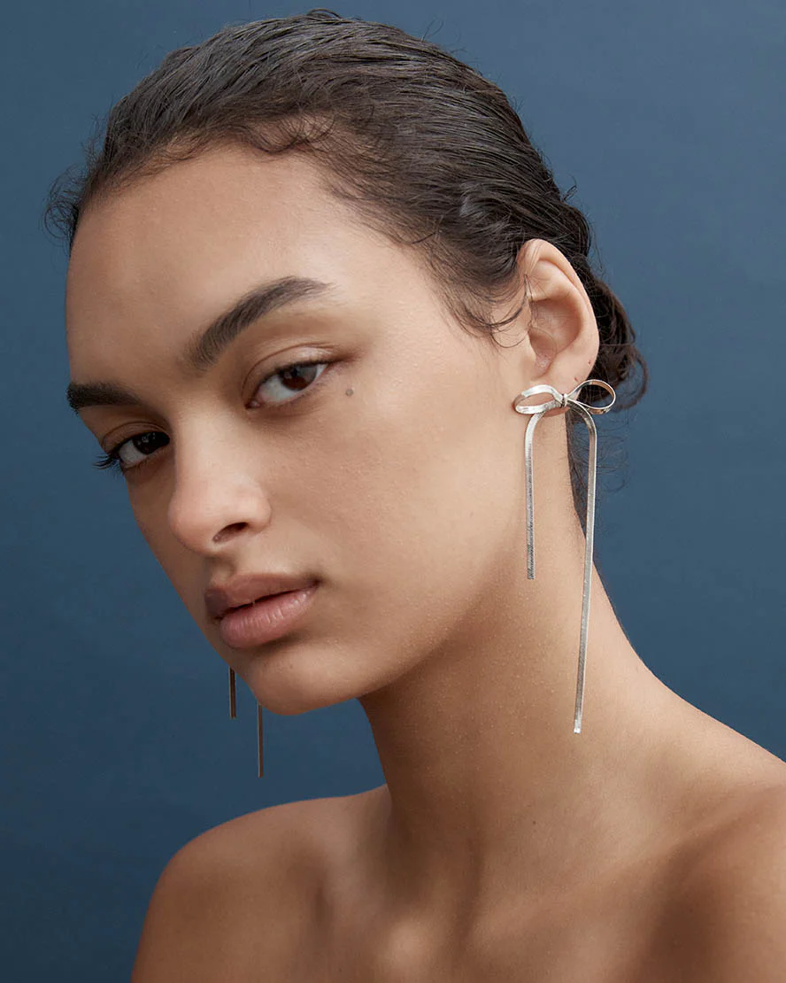 Kayla Earrings in Silver - Image 3