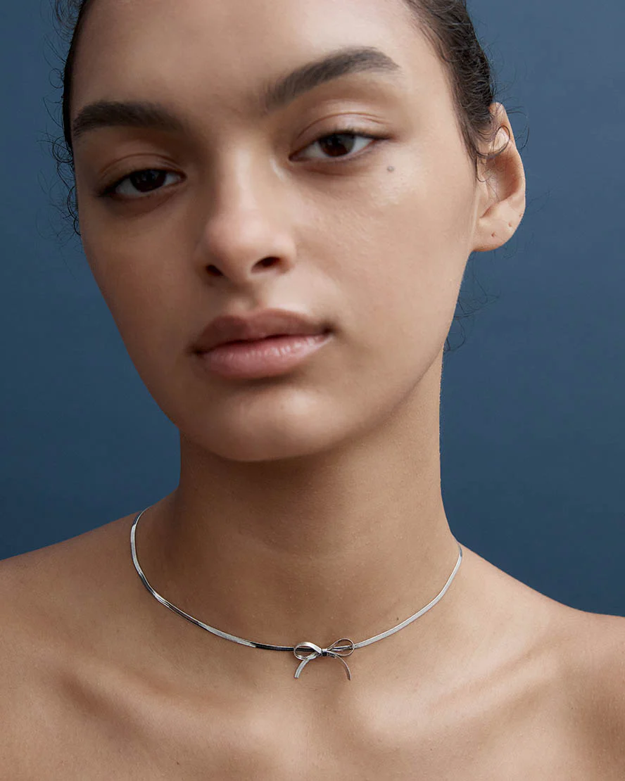 Kayla Necklace in Silver - Image 3