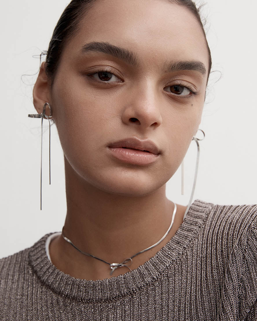 Kayla Necklace in Silver - Image 4