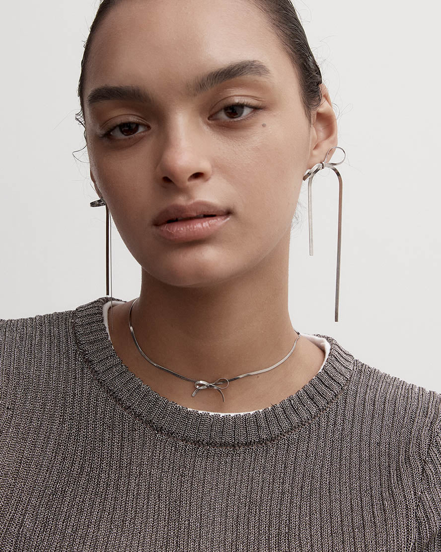 Kayla Necklace in Silver - Image 5
