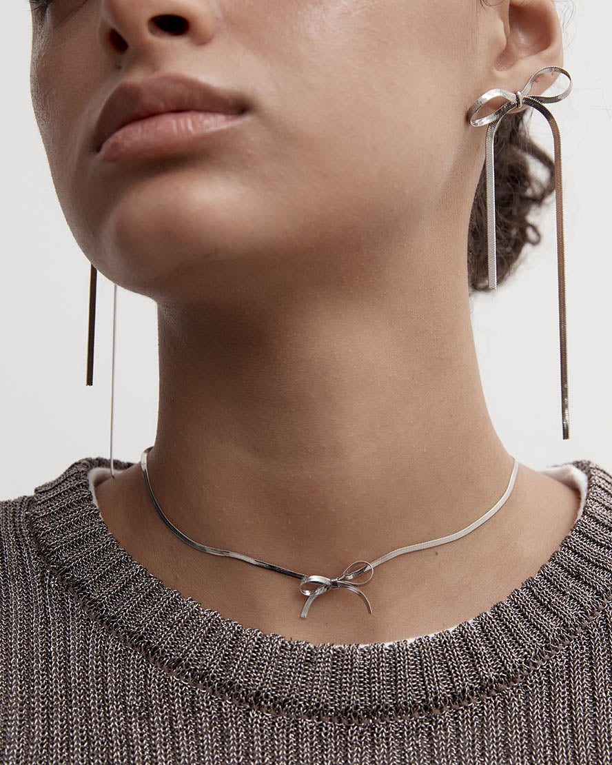Kayla Necklace in Silver - Image 6