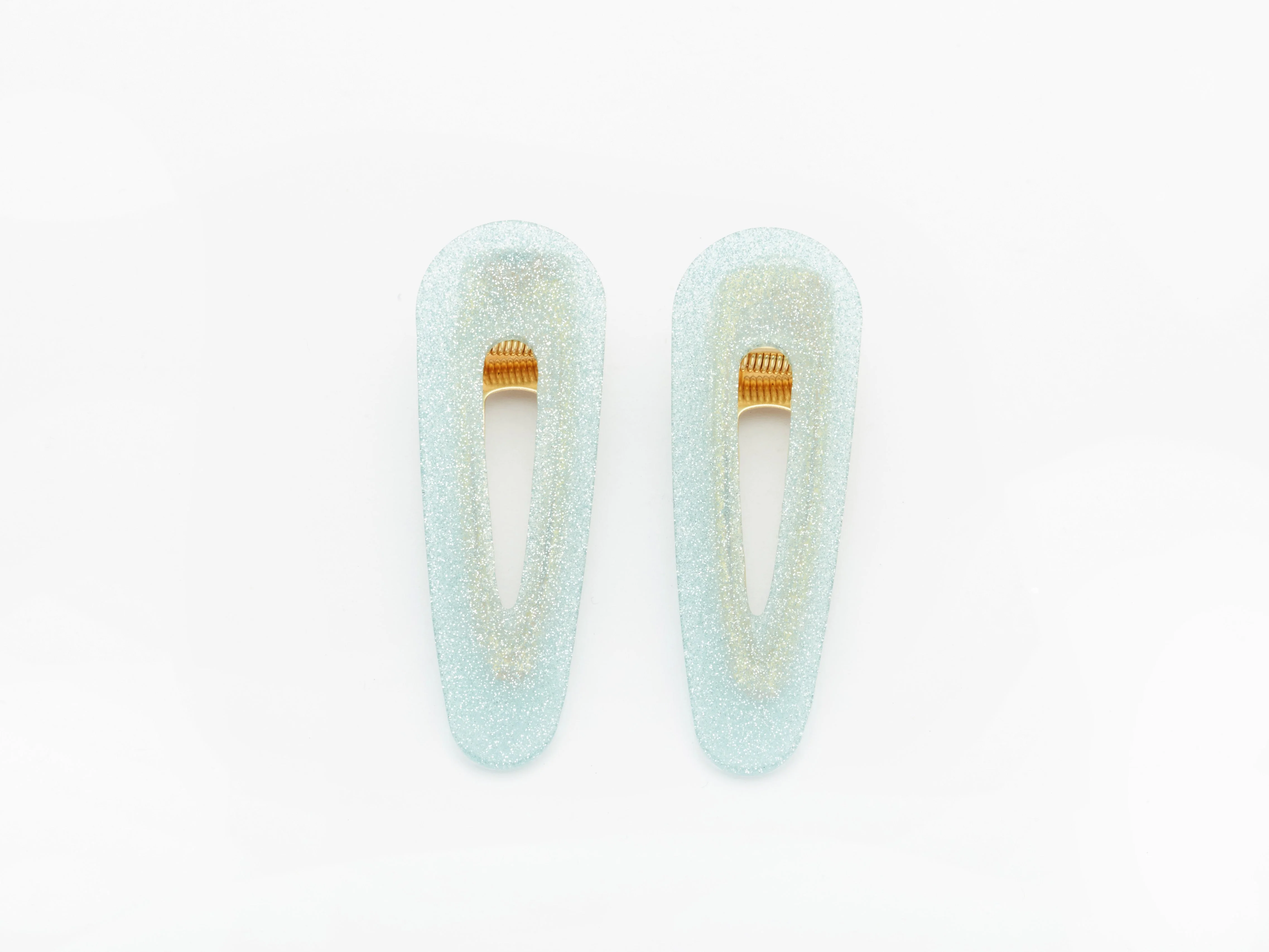 Kelly Clips in Blue Glitter