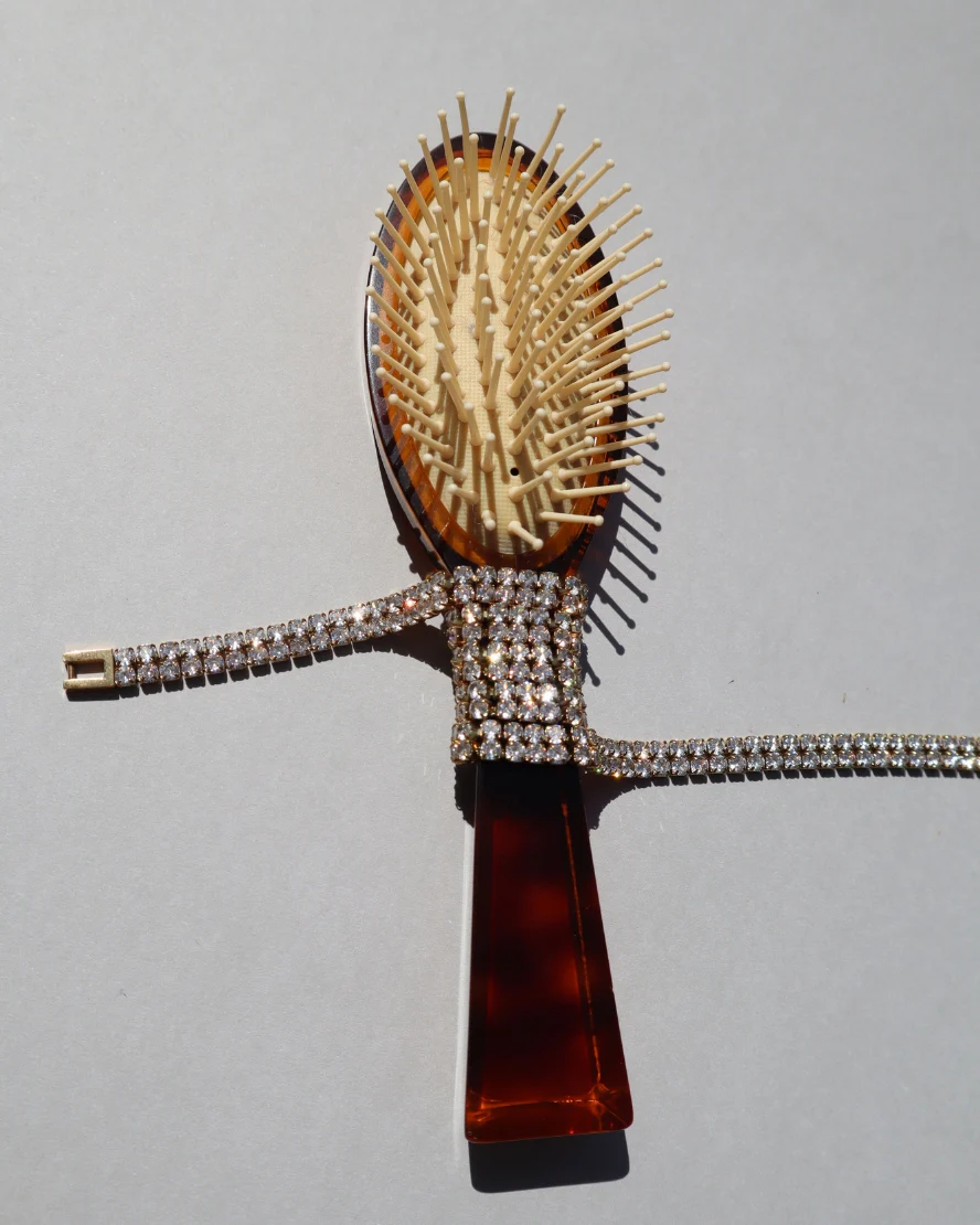 Kenneth Tennis Necklace in Gold - Image 2