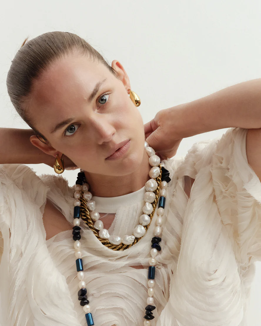 Keshi Strand Pearl Necklace - Image 3