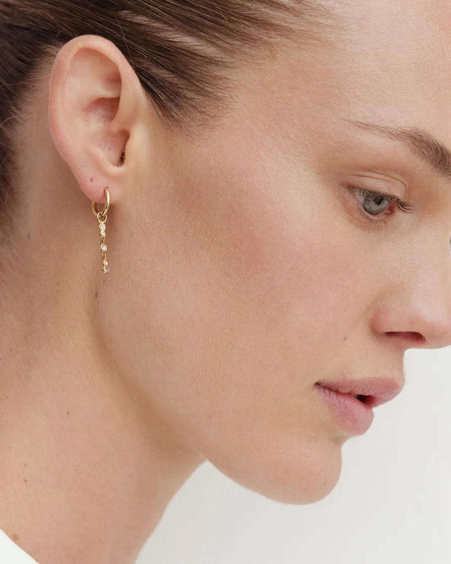 Lilibeth Earrings in Gold/Crystal - Image 3