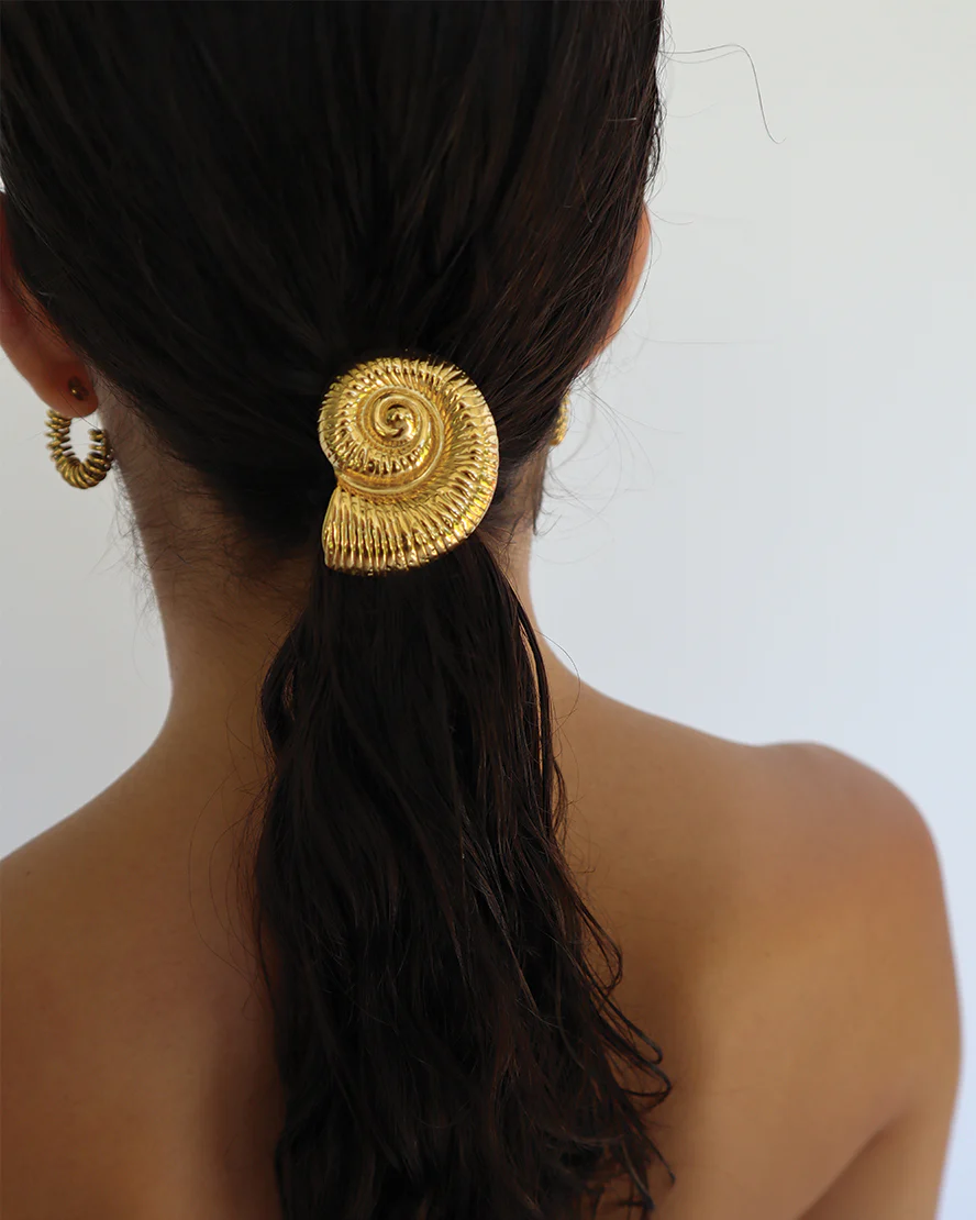 Liora Hair Tie in Gold - Image 4