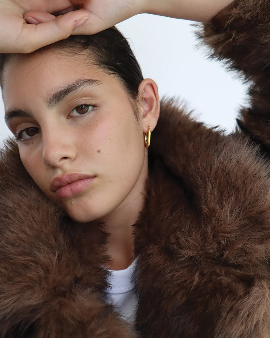Lyra Hoops in Gold - Image 3