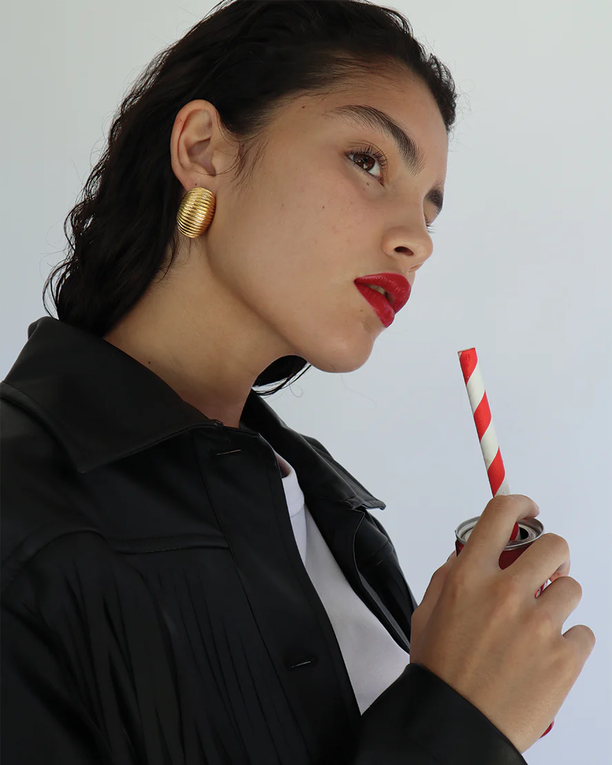 Mara Earrings in Gold - Image 3