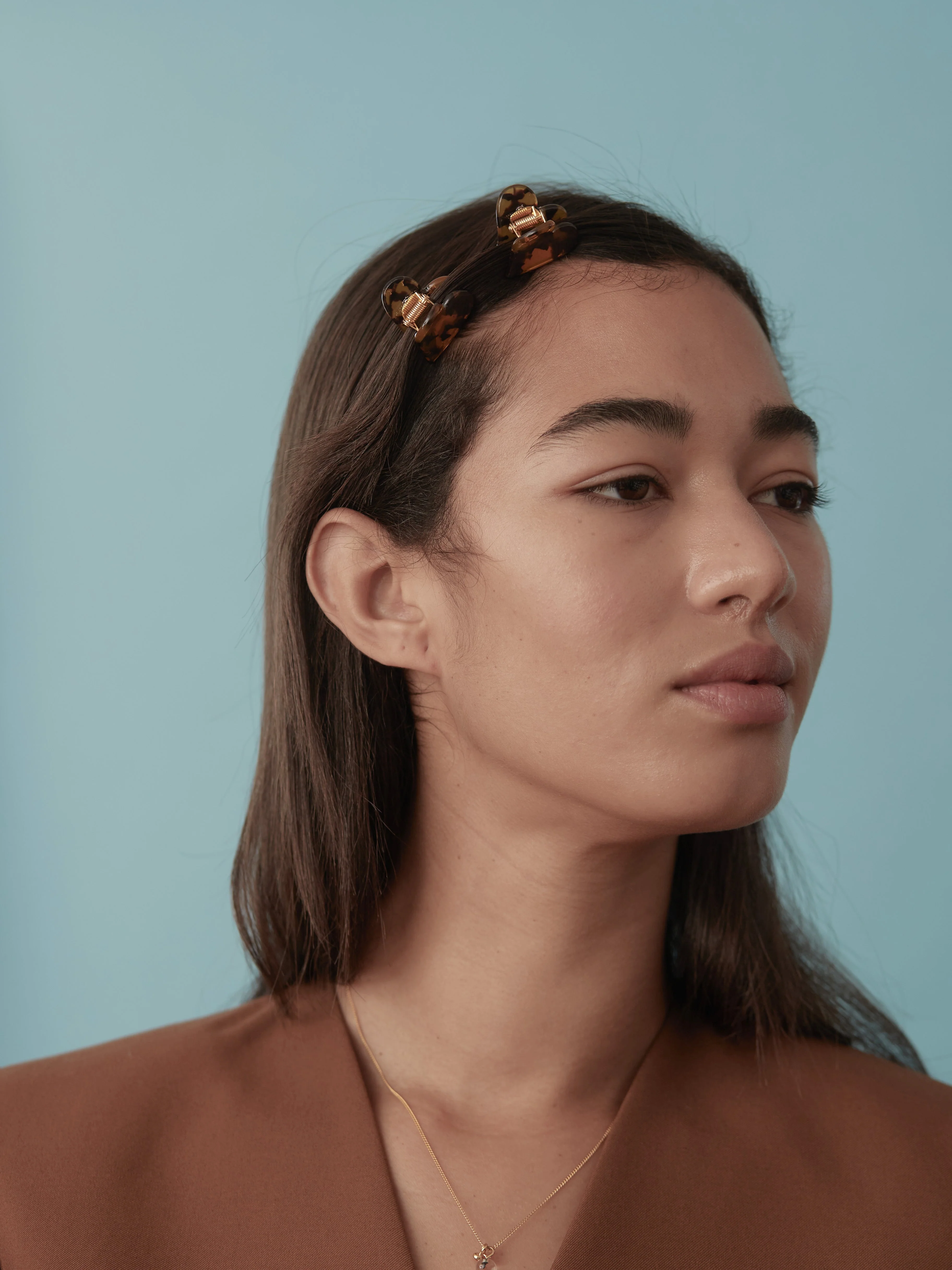 Mini Heart Clips in Tort - Image 8