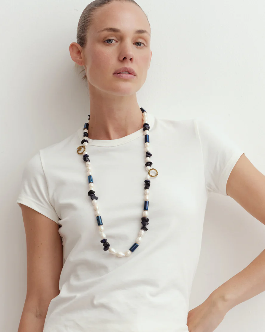 Mitzi Necklace in Pearl - Image 2