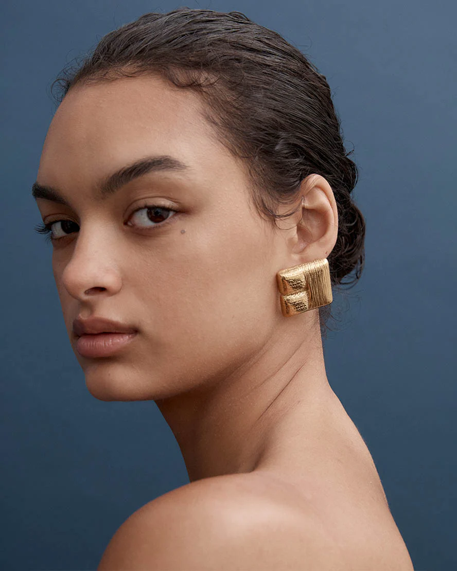 Nevaeh Earrings in Gold - Image 4