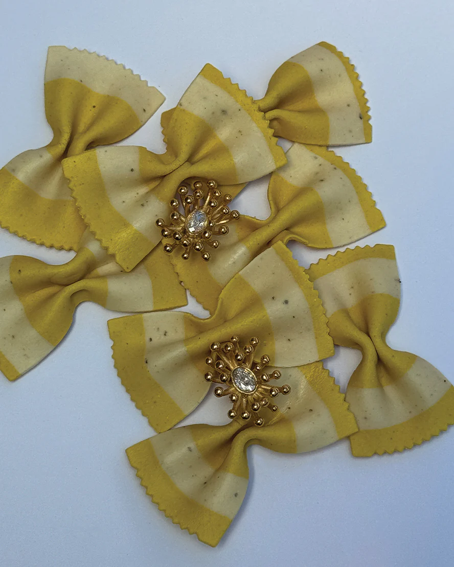 Oriana Earrings in Gold & Crystal - Image 4