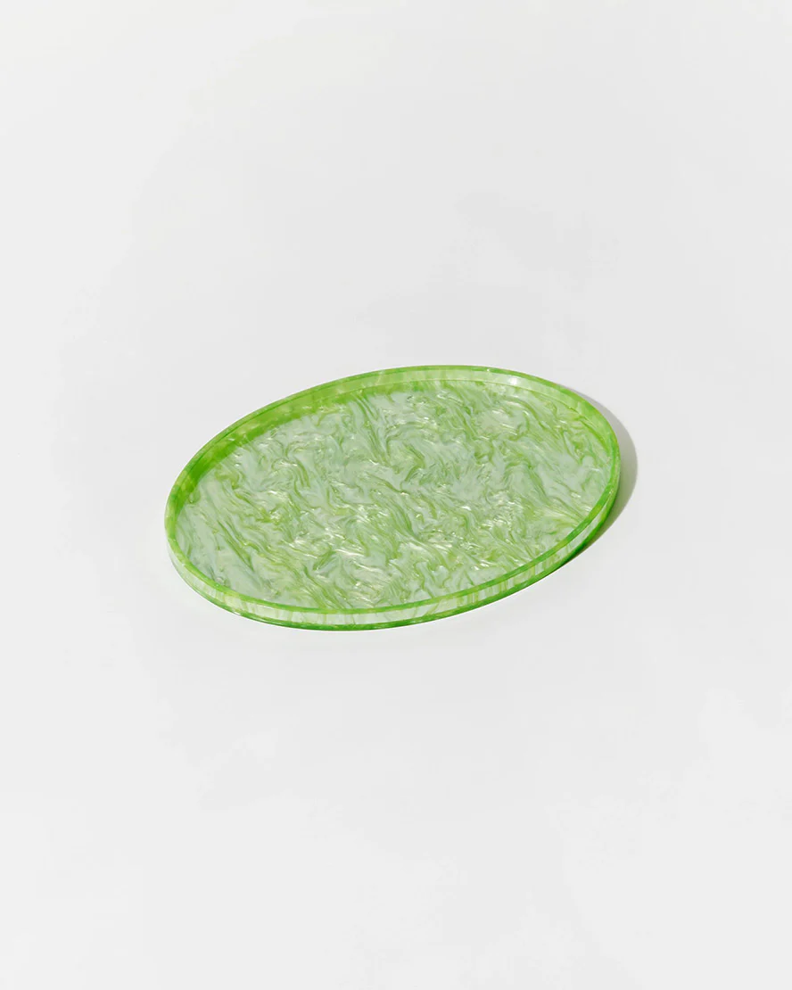 Oval Tray Green
