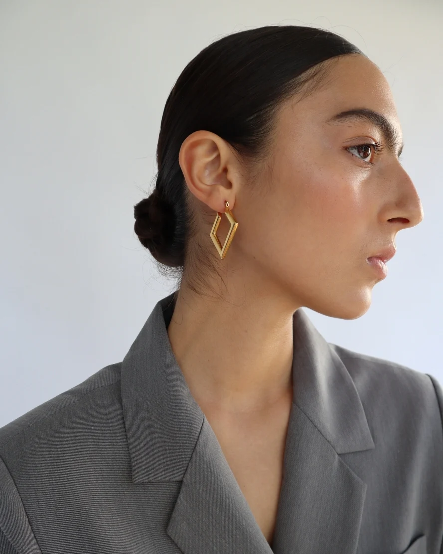 Patrick Earrings in Gold - Image 4
