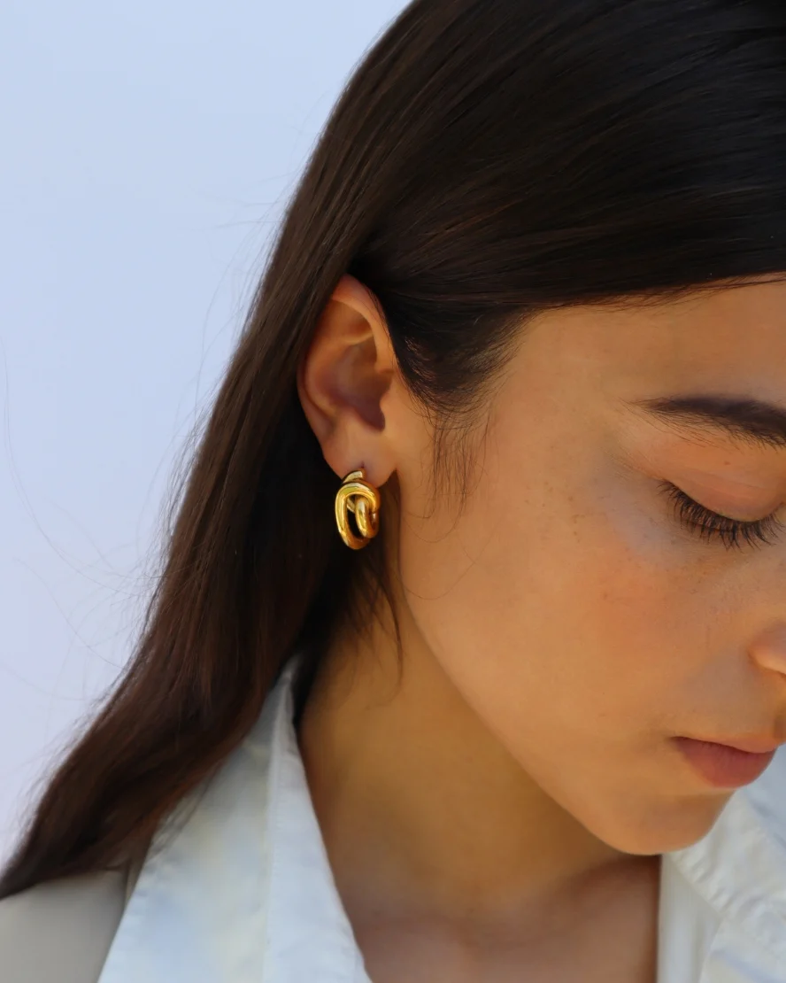 Rosalind Earrings in Gold - Image 5