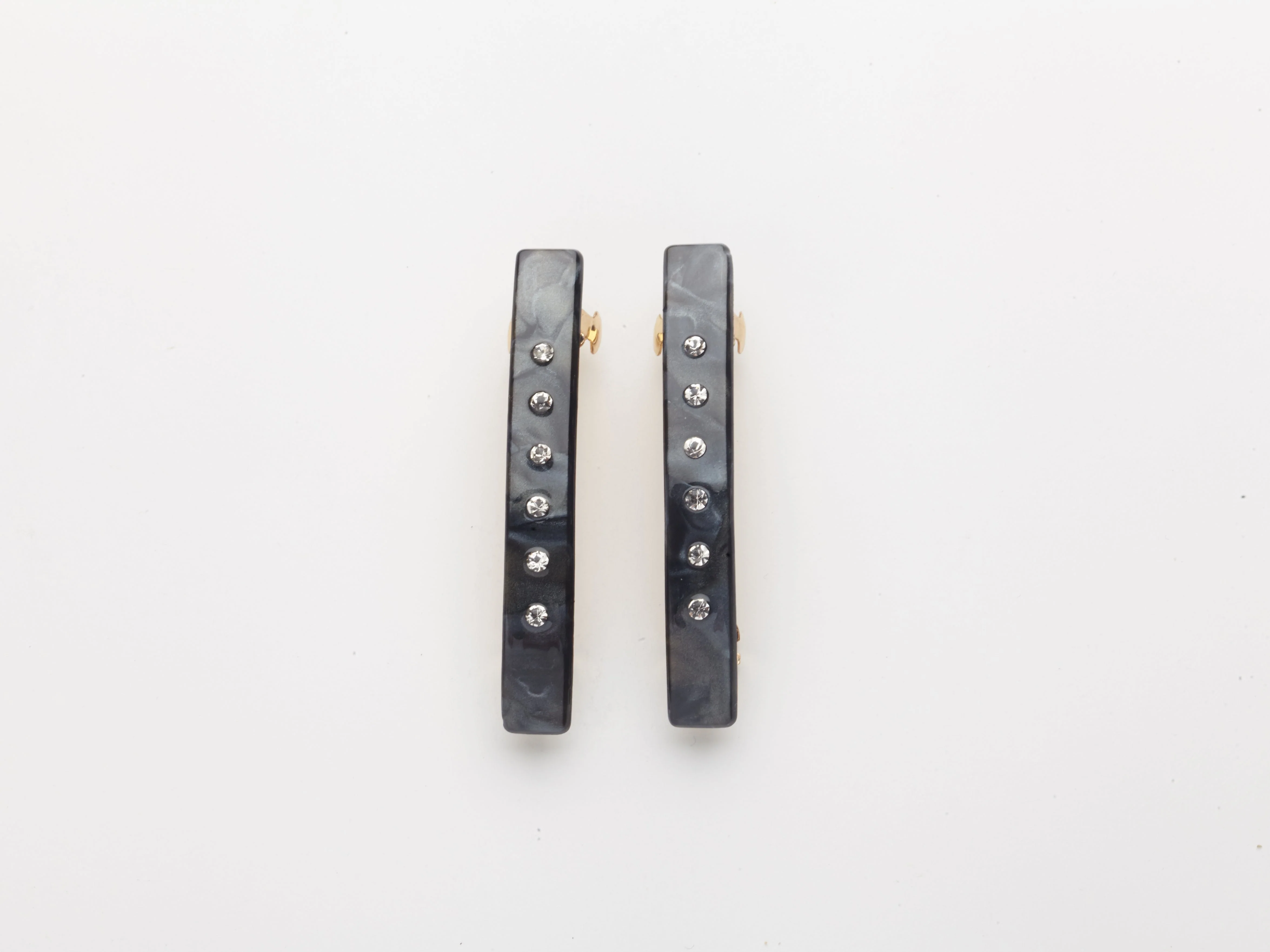 Mafalda Barrettes in Obsidian - Image 2