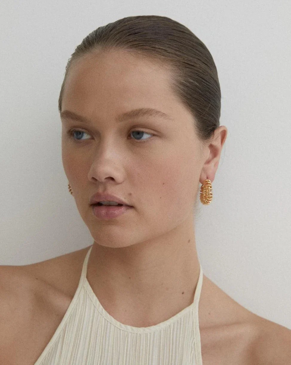 Spiral Hoop Earrings - Image 5
