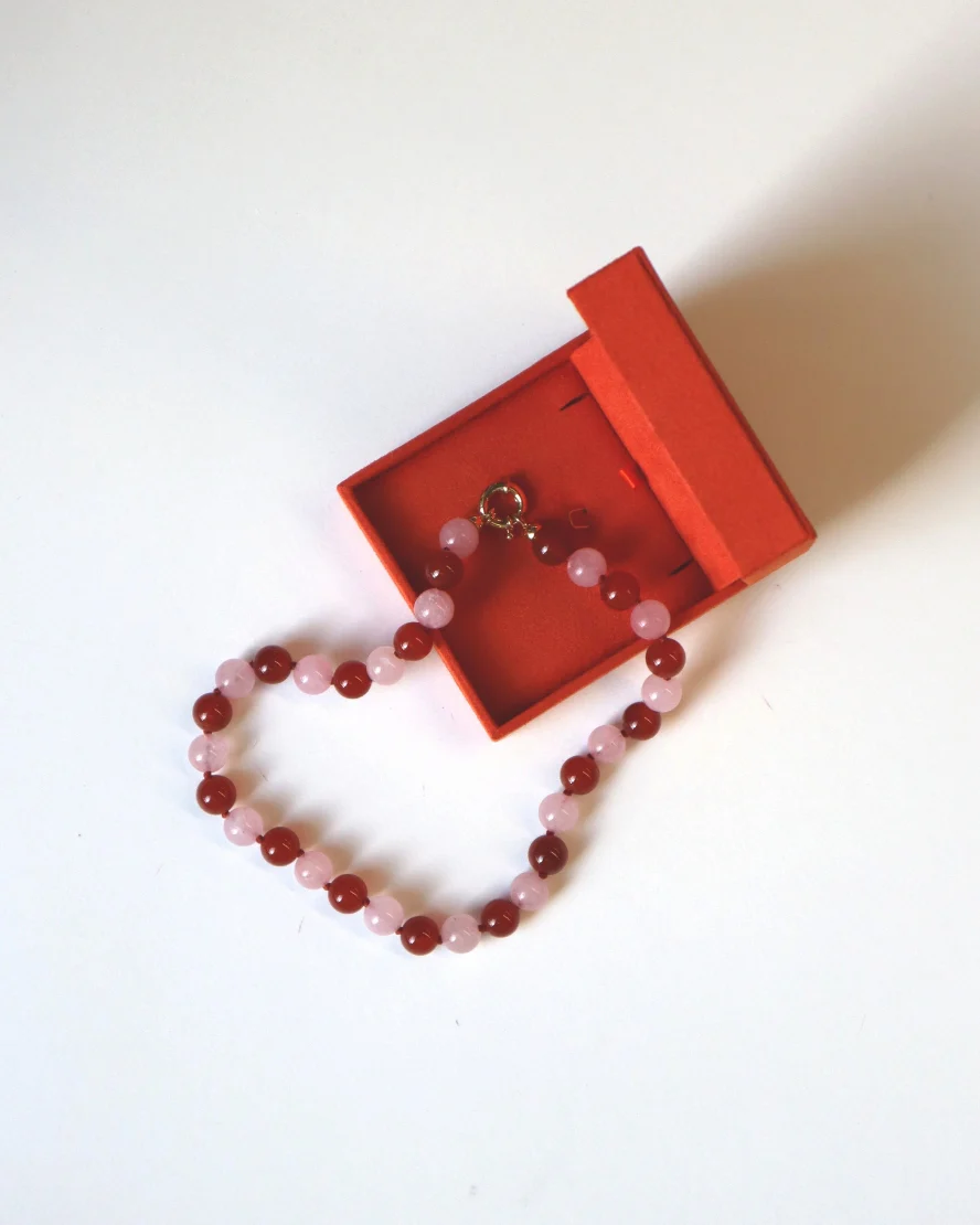 Toga Necklace Red and Pink - Image 3