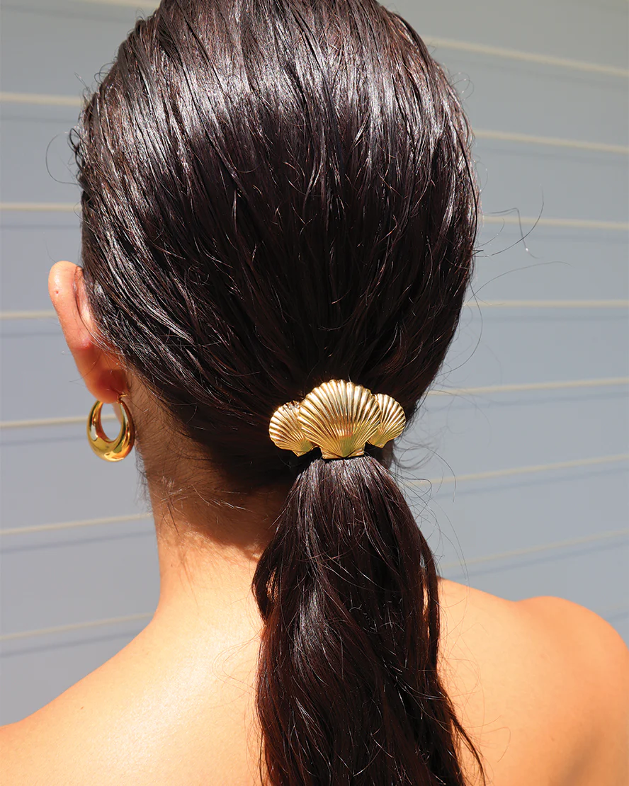Ziva Hair Tie in Gold - Image 3